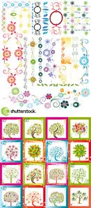 SS Colorful Floral Elements