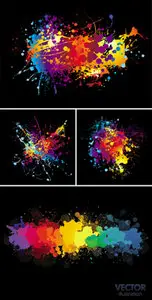 Paint Splashes Vector