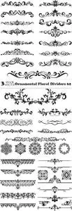 Vectors - Ornamental Floral Dividers 62