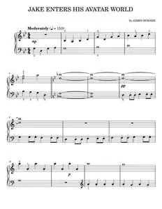 Jake Enters His Avatar World - Avatar Movie, James Horner (Easy Piano)