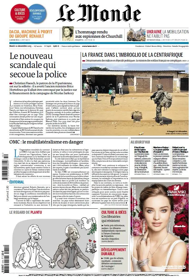 Le Monde & Suppléments du Mardi 10 Décembre 2013