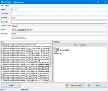 VovSoft RegEx Extractor 2.6