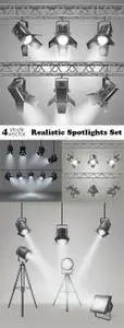Vectors - Realistic Spotlights Set