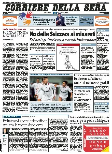 Il Corriere della Sera (30-11-09)