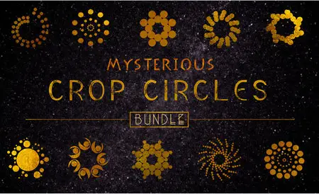 CreativeMarket - Mysterious Crop Circles Bundle Pack