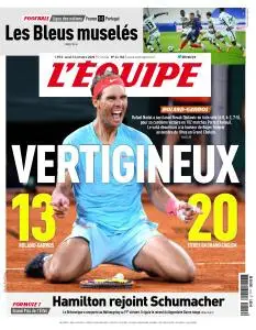 L’equipe du Lundi 12 Octobre 2020