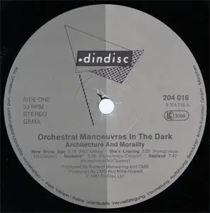 OMD - Architecture & Morality (Dindisc, Ariola 204 016) (GER 1981) (Vinyl 24-96 & 16-44.1)