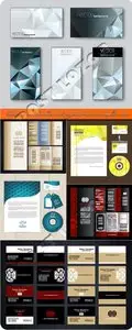 Business cards brochure and corporate business template vector