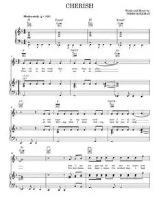 Cherish - David Cassidy, The Association (Piano-Vocal-Guitar)