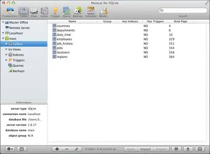 Navicat for SQLite Enterprise 10.0.6 (Mac Os X)
