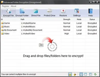 Advanced Folder Encryption 6.70