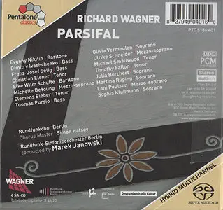 Wagner - RSO Berlin / Marek Janowski - Parsifal (2012, Pentatone # PTC 5186 401) {4x Hybrid-SACD // ISO & HiRes FLAC} 