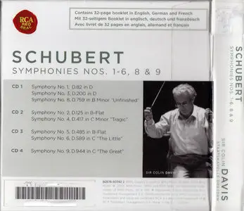 Staatskapelle Dresden, Sir Colin Davis - Franz Schubert: Symphonies Nos. 1-6, 8 & 9 (2004) 4CD Box Set [Re-Up]