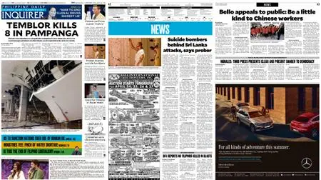 Philippine Daily Inquirer – April 23, 2019