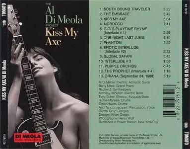 Al Di Meola - Kiss My Axe (1991) {Tomato}