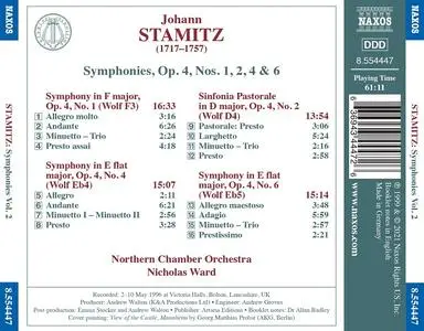 Nicholas Ward, Northern Chamber Orchestra - Johann Stamitz: Symphonies, Vol.2 (1999)