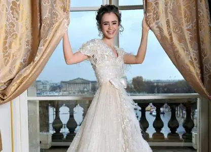 Lily Collins at the 17th Annual Paris Crillon Ball on November 23rd, 2007