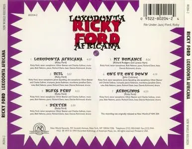 Ricky Ford - Loxodonta Africana (1977) {New World Records}