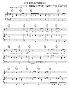 If I Fall You're Going Down With Me - Crowded House, The Chicks (Piano-Vocal-Guitar)