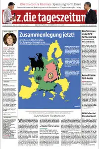 Tageszeitung TAZ vom 02 Oktober 2012