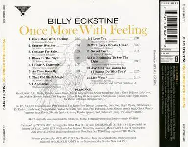 Billy Eckstine - Once More With Feeling (1960) {Roulette Jazz-Blue Note 7243 5 81862 2 2 rel 2003}