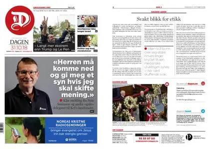 Dagen Norge – 31. oktober 2018