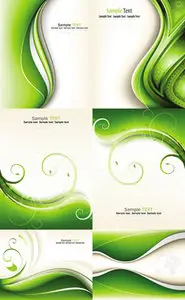 Green Abstract Backgrounds Vector