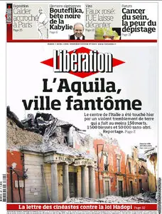 Libération. Mardi 07 Avril 2009
