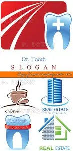 Logos for your company vector set 2