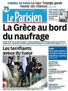 Le Parisien + Journal de Paris du Lundi 29 Juin 2015