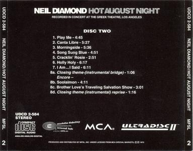 Neil Diamond - Hot August Night CD2 - MFSL