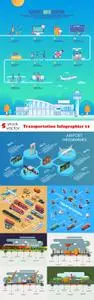 Vectors - Transportation Infographics 12