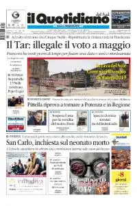 il Quotidiano del Sud Basilicata - 11 Gennaio 2019
