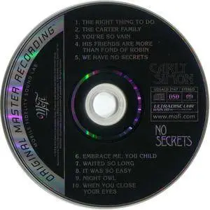 Carly Simon - No Secrets (1972) [MFSL Remastered 2015]