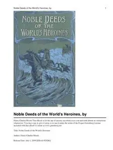 Noble Deeds of the World's Heroines