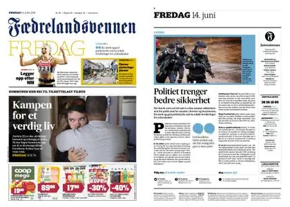 Fædrelandsvennen – 14. juni 2019