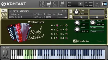 WELTMEISTER Button Accordion Library KONTAKT