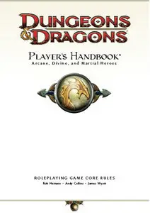 Dungeons & Dragons Roleplaying Game - Player's Handbook - 4th Ed