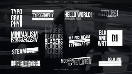 Modern Typography Titles | AE 39362581