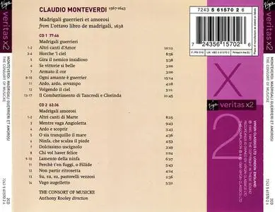 Anthony Rooley, The Consort of Musicke - Claudio Monteverdi: Madrigali guerrieri et amorosi (1999)