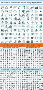 Black icons for design vector 5