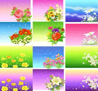 Stock vectors - Floral Backgrounds