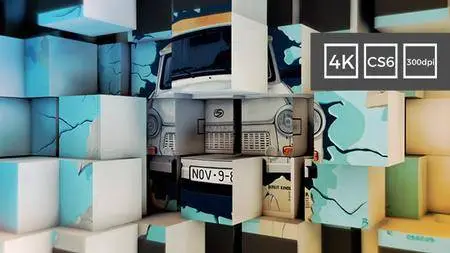 3D Cubes Wall Display in 4K - Project for After Effects (Videohive)