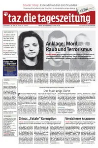 Tageszeitung TAZ vom 09 November 2012