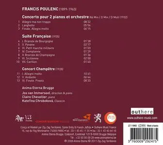 Jos van Immerseel, Anima Eterna Brugge - Francis Poulenc: Concerto pour deux pianos et orchestre, Suite Française (2011)