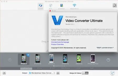 Wondershare Video Converter Ultimate for Mac 5.0.1 Multilangual Mac OS X