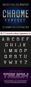 Vectors - Creative Metal Alphabets 16