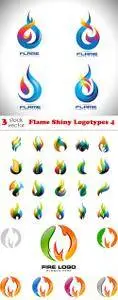 Vectors - Flame Shiny Logotypes 4