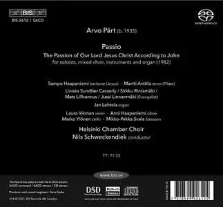 Nils Schweckendiek, Helsinki Chamber Choir - Arvo Pärt: Passio (2021)