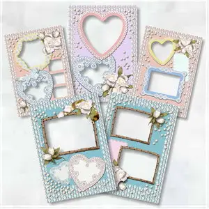 Scrap Quick Pages - Wedding Photo Frame Set 1